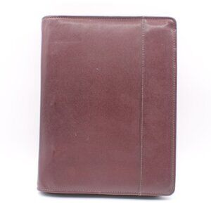 Day Runner Planner Organizer Classic Edition Burgundy Leather Zip 3-Ring 8x5"